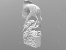 深海龍魚 海蛾魚模型 水生物模型 stl