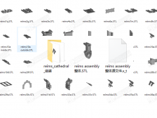 巴黎圣母院模型 高精度3d模型素材stl文件