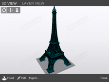 埃菲尔铁塔 3d打印模型  3d打印建筑 模型下载 模型库