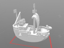 海贼王黄金梅丽号 海盗船模型
