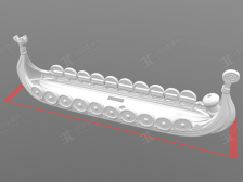 維京海盜船 船舶模型 stl文件下載