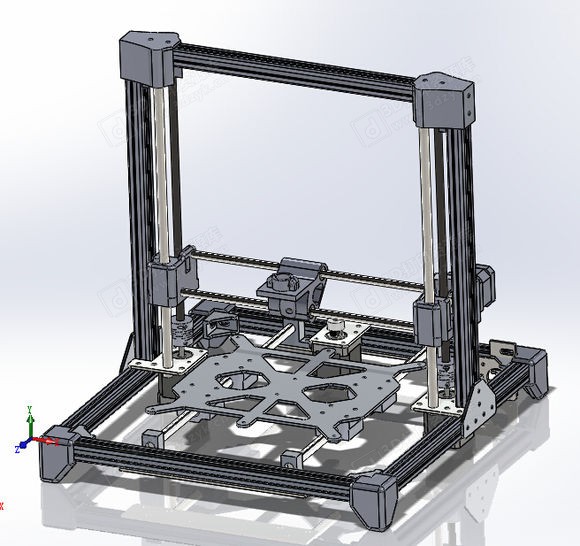 型材版Prusa i3全套图纸资料 3d打印图纸下载