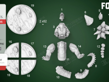 怪獸太空哥斯拉（SpaceGodzilla）手辦3d模型素材stl文件